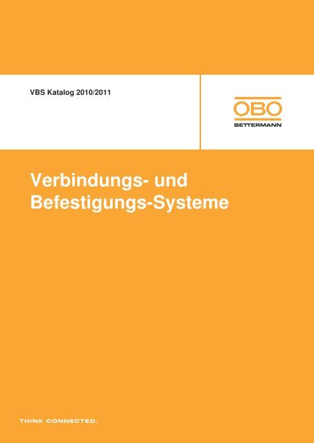 VBS Verbindungs- und Befestigungs-Systeme - OBO Bettermann