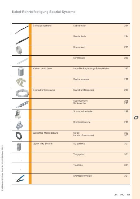 VBS Verbindungs- und Befestigungs-Systeme - OBO Bettermann