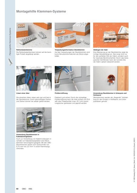 VBS Verbindungs- und Befestigungs-Systeme - OBO Bettermann