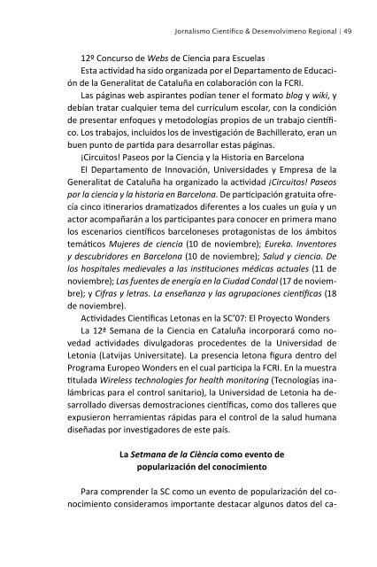 Jornalismo cientÃ­fico & desenvolvimento regional - ObservatÃ³rio da ...