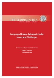 Campaign Finance Reforms in India: Issues and Challenges