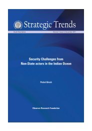Security Challenges from Non-State actors in the Indian Ocean