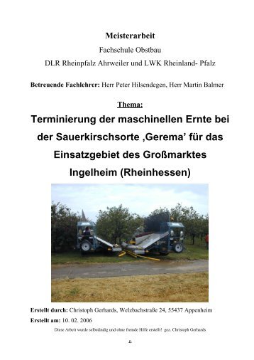 MEISTERARBEIT Gerhards.pdf - Obstbau - in Rheinland-Pfalz