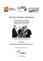 Rascher Saxophon Akademie 3HP - OBV Breisgau