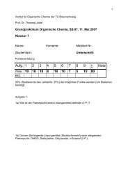 SS07 - Institut fÃ¼r Organische Chemie