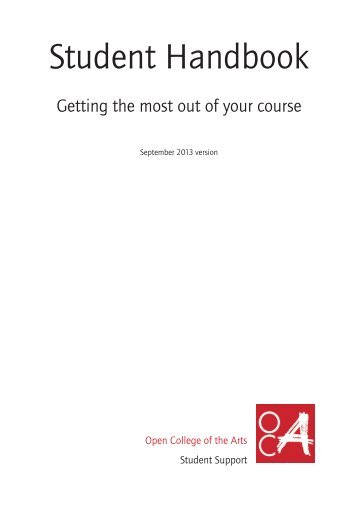 Download Student Handbook - Open College of the Arts