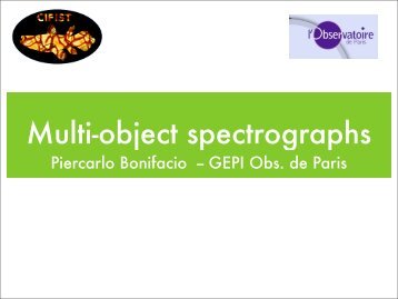 Multi-object spectrographs