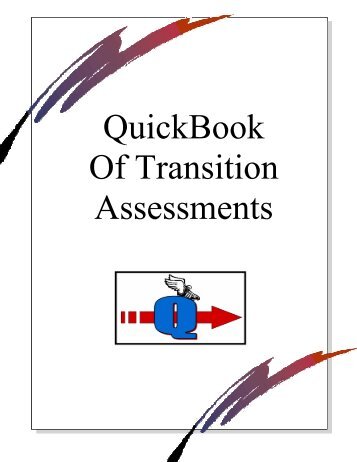 QuickBook Of Transition Assessments