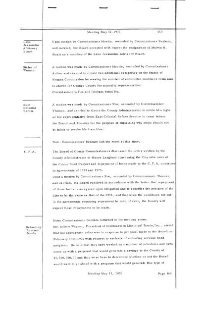 1976-05-11 BCC Meeting Minutes - Orange County Comptroller