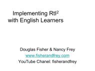 RtI2 - Implementing RtI with ELs - Doug Fisher