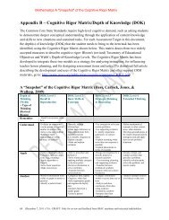 Appendix B â Cognitive Rigor Matrix/Depth of Knowledge (DOK)