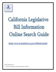 California Legislative Bill Information Online Search Guide