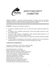 Safety Committee Purpose and Organization - Ocean County College
