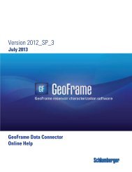 GeoFrame 2012 Data Connector User Manual - Ocean ...