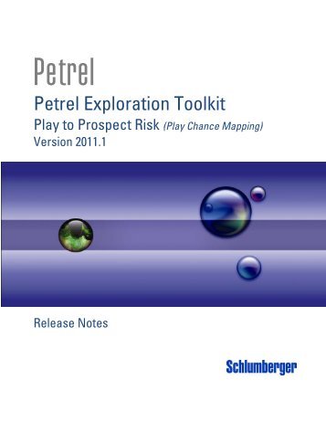 Petrel Exploration Toolkit - Ocean - Schlumberger