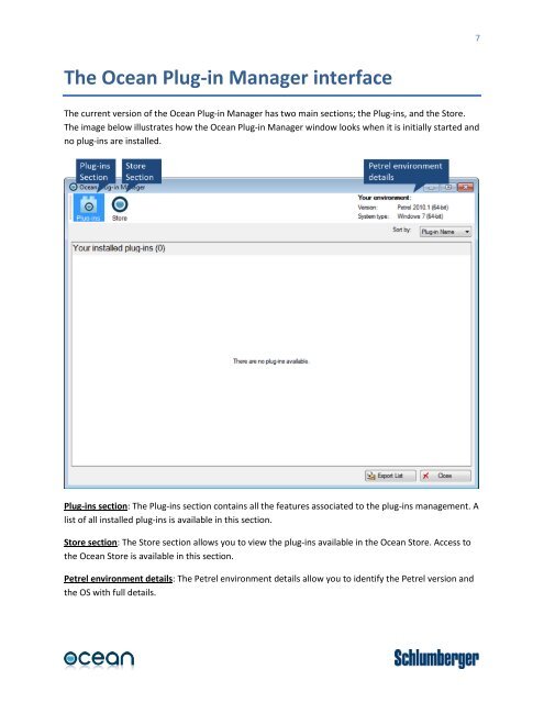 Ocean Plug-in Manager for Petrel - Ocean - Schlumberger