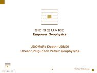 UDOMoRe Depth plug-in Brochure - Ocean - Schlumberger