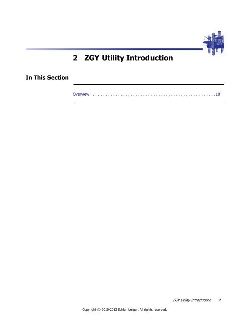 GeoFrame 2012 ZGY Utility User Manual - Ocean - Schlumberger