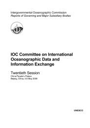 IOC Committee on International Oceanographic Data ... - OceanDocs