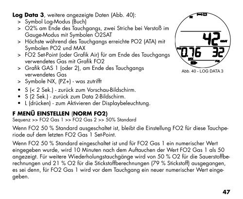 GEO 2.0 BEDIENUNGSHANDBUCH - Oceanic