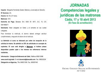 JORNADAS Competencias legales y jurÃ­dicas de las matronas