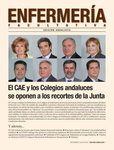 El CAE y los Colegios andaluces se oponen a los recortes de la Junta