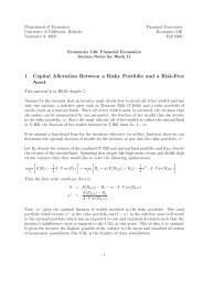 1 Capital Allocation Between a Risky Portfolio and a Risk-Free Asset