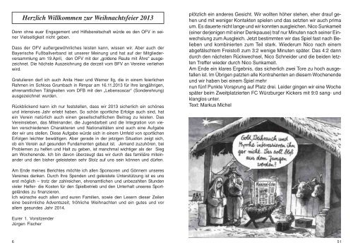 Ausgabe 14 / 2013 Kreisklasse 2 Würzburg 7 ... - Ochsenfurter FV