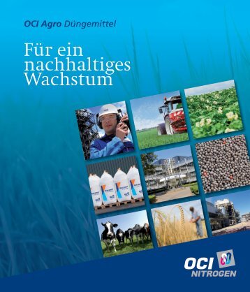 FÃ¼r ein nachhaltiges Wachstum - OCI Nitrogen