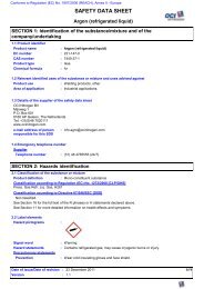 Argon refrigerated liquid - Safety data sheet - Europe - OCI Nitrogen