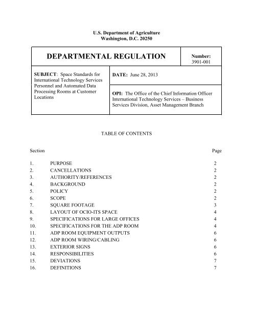 DR3901-001 Space Standards for ITS Personnel.pdf - Office of the ...