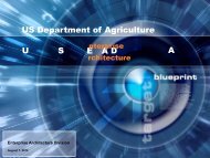 US Department of Agriculture U S D A E A - Office of the Chief ...