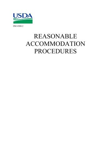 reasonable accommodation procedures - Office of the Chief ...