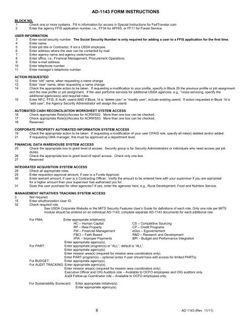 ad-1143 corporate systems access request form - Office of the Chief ...