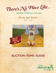AUCTION ITEMS GUIDE - Omaha Childrens Museum
