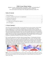 PMEL Ocean Climate Stations Table of Contents 1. Project Summary