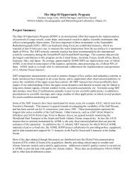 REPORT FORMAT - Office of Climate Observation - NOAA