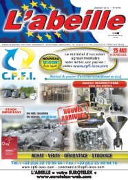 Mise en page 1 - L'abeille, Votre Eurotelex + Revue professionnelle