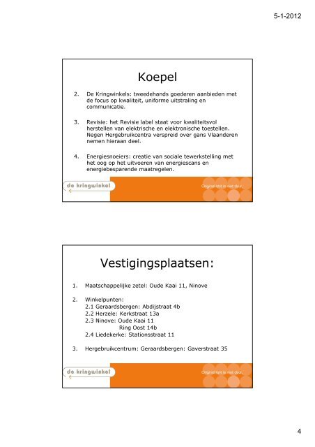 Kringloopwinkels - Ocp.be