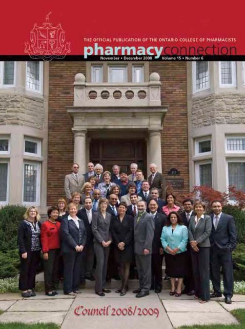 November/December 2008 - Ontario College of Pharmacists