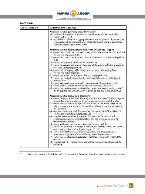 Standards of Practice for Pharmacists Anti-infective Guidelines ...