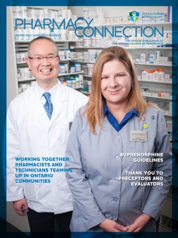 working together - Ontario College of Pharmacists