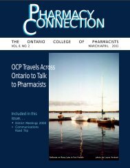 March/April 2001 - Ontario College of Pharmacists