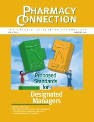 Designated Managers - Ontario College of Pharmacists