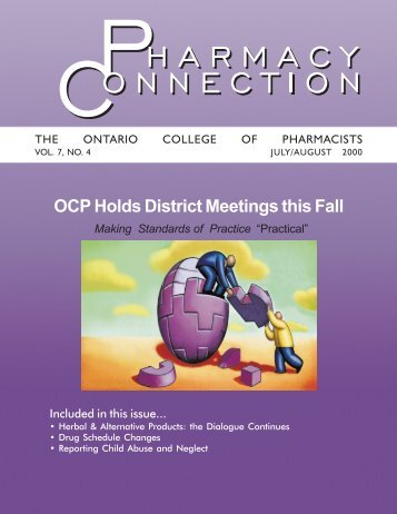 OCP Holds District Meetings this Fall - Ontario College of Pharmacists