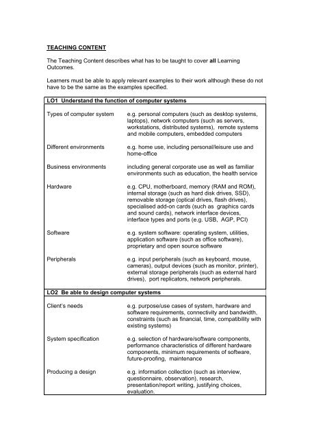 Unit 04 - Computer systems (PDF, 95KB) - OCR