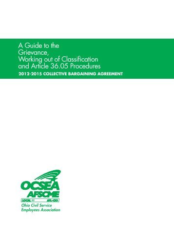 Download the Grievance Guide - OCSEA