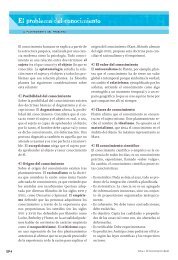 El problema del conocimiento