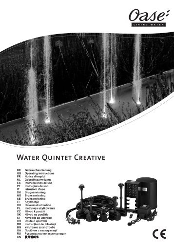 Water Quintet Creative - instrukcja Oase