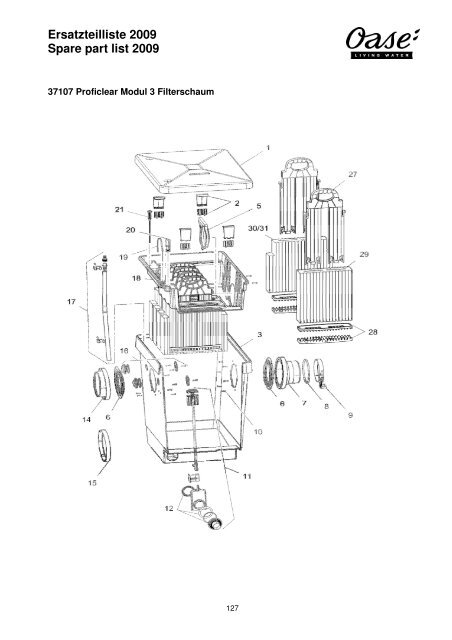 Ersatzteilliste 2009 Spare part list 2009 - Oase